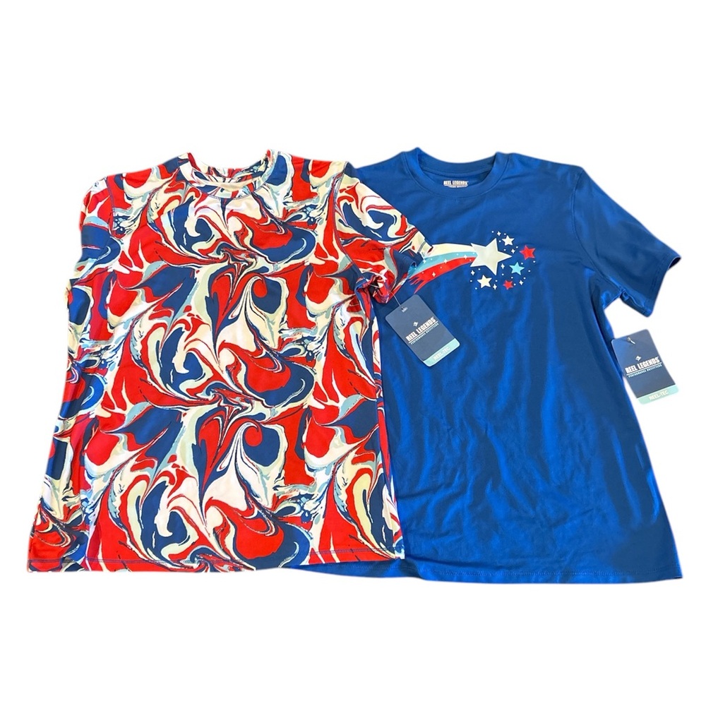 Set of 2‎ Reel Legends Boys Size XL 16 Short Sleeve Tee Shirts NWT